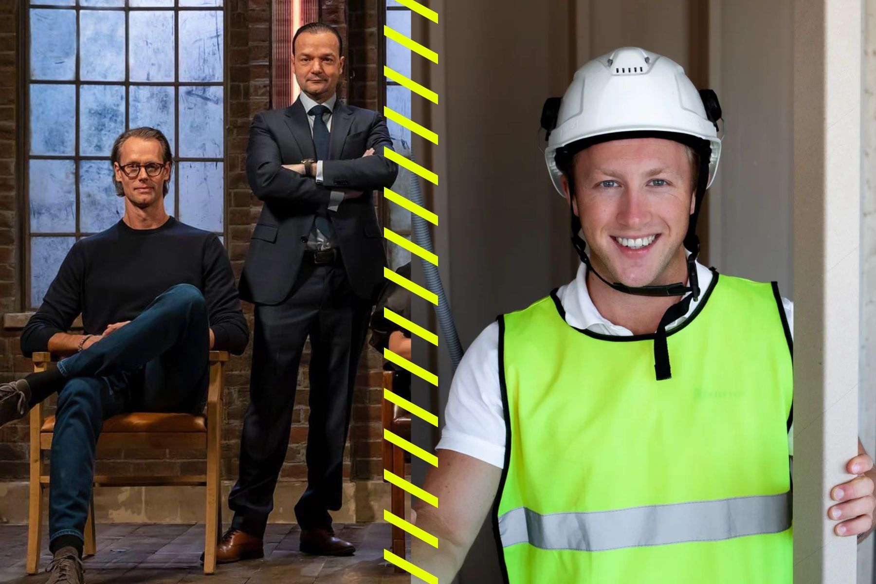 Jacob de Geer och Shervin Razani i Draknästet och Tobias Söderbom Olsson, Wood Tube. Foto: pressbilder.