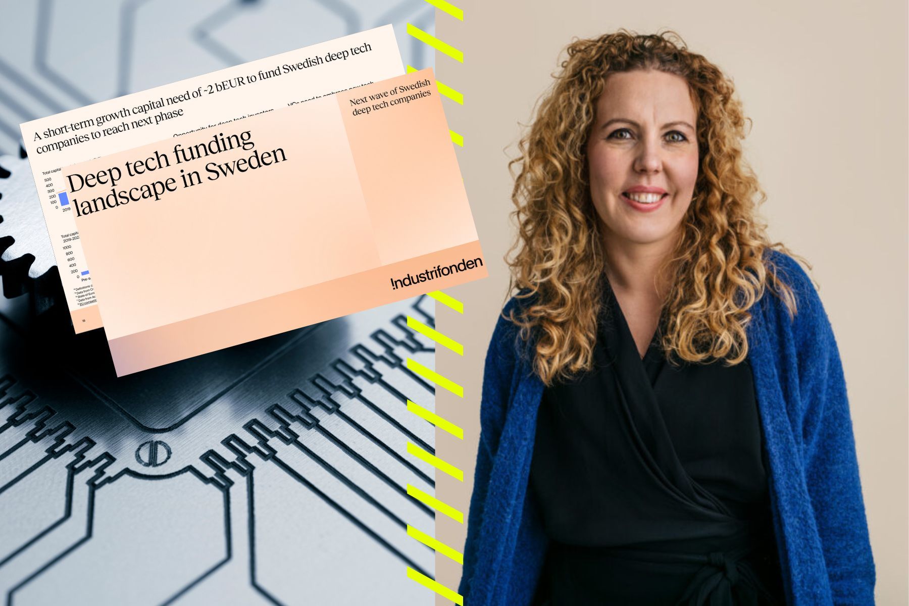 Sara Frykstrand, Head of Intelligence på Industrifonden. Foto: Pressbild.