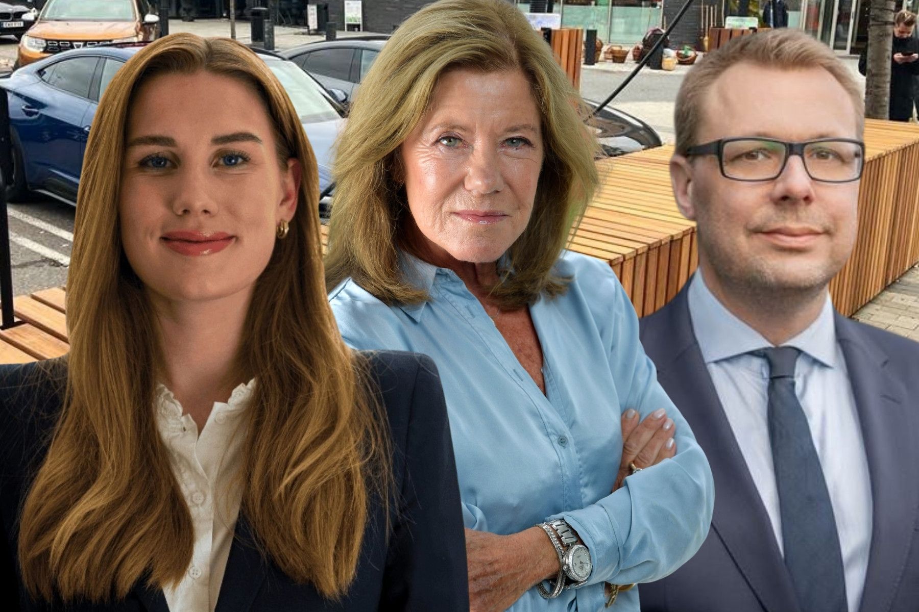 Matilda Thorsell, Lena Apler och Daniel Ljunggren. Foto: TT/Pressbilder. Montage