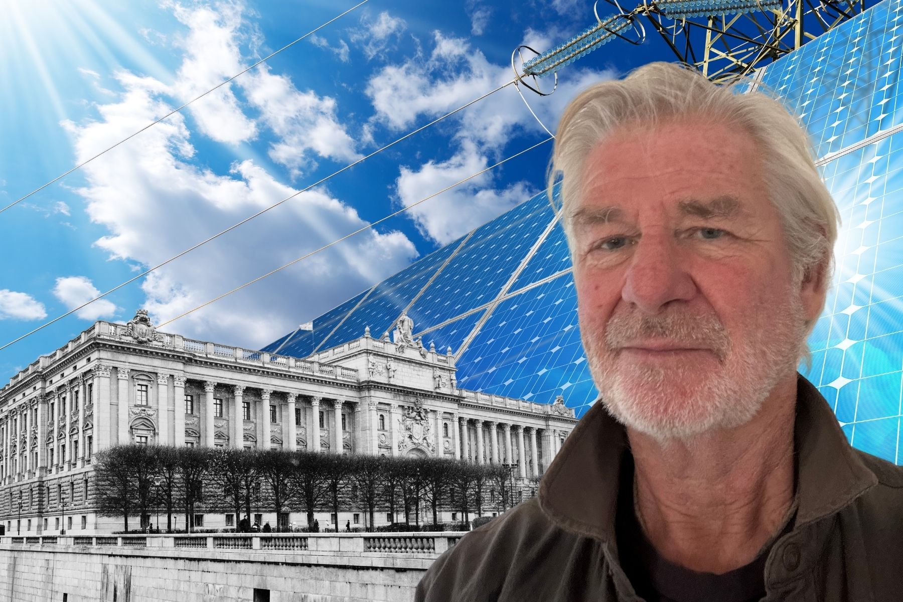 Peter Fritz, oberoende energianalytiker. Foto: Pressbild/TT/Canva. Montage: Impact Loop.