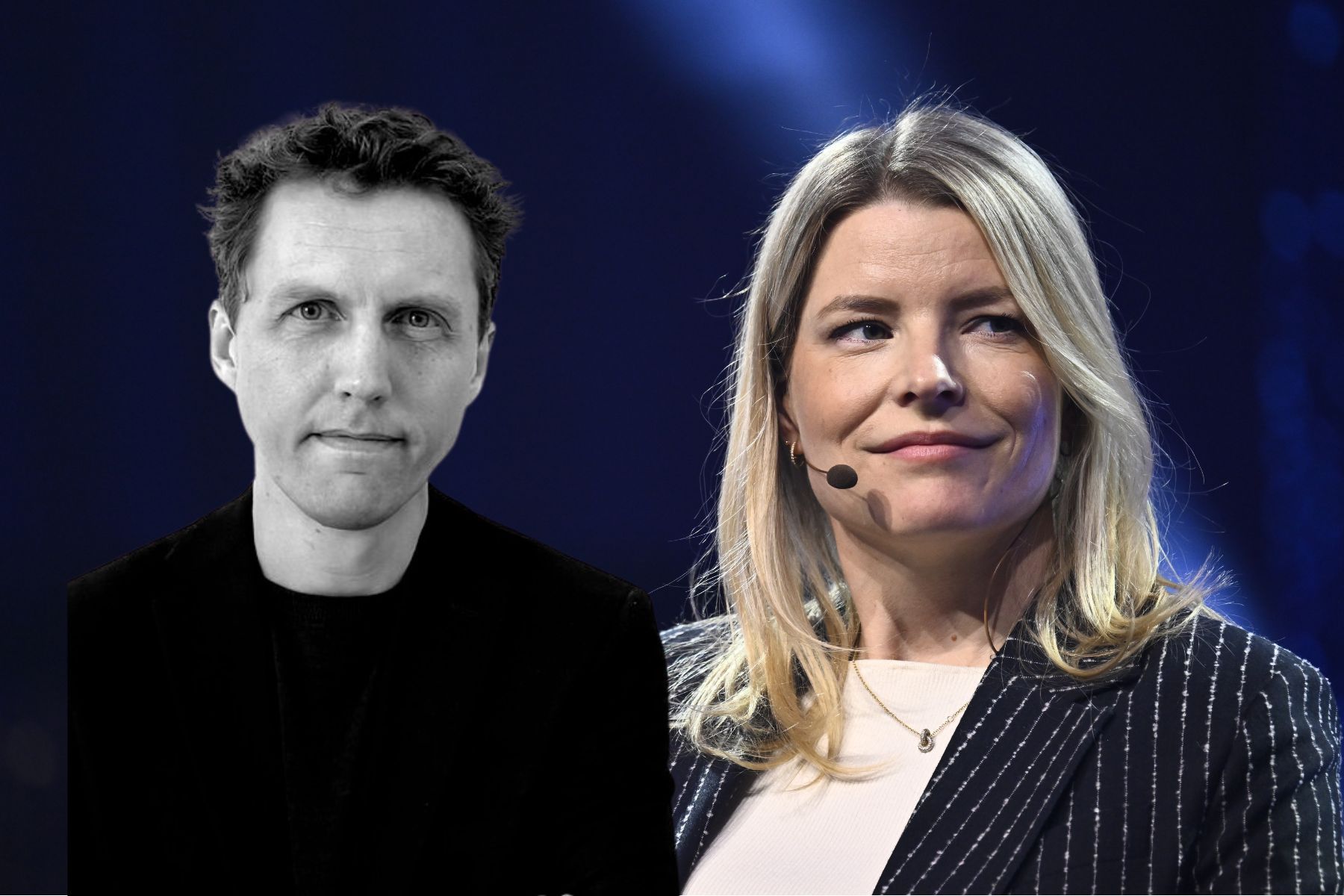 Dag Lindbo, ny CTO och Jenny Nordlöw, vd för Sferical AI. Foto: pressbild/TT.