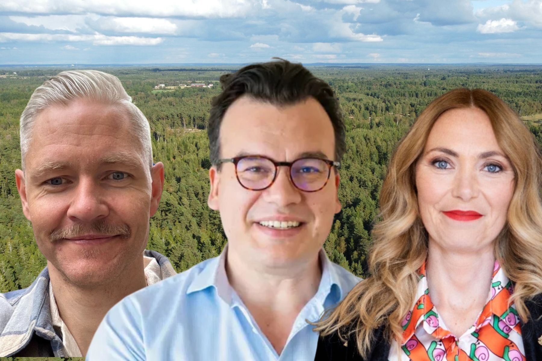 Robert Lerner, Daniel Kernell och Elin Ankerblad. Foto: pressbilder / Canva.
