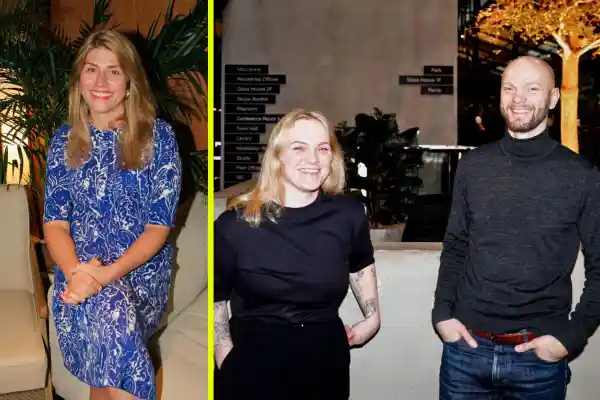 Rebecka Löthman Rydå, Norrsken Evolve, med nya teamet i Tallinn. Foto: pressbilder.