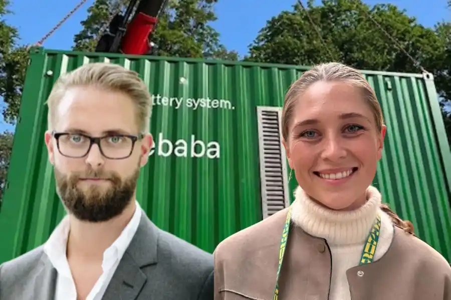 Stefan Alexandersson på KP Energy och Paula Runsten på Rebaba. Foto: Pressbilder (montage).