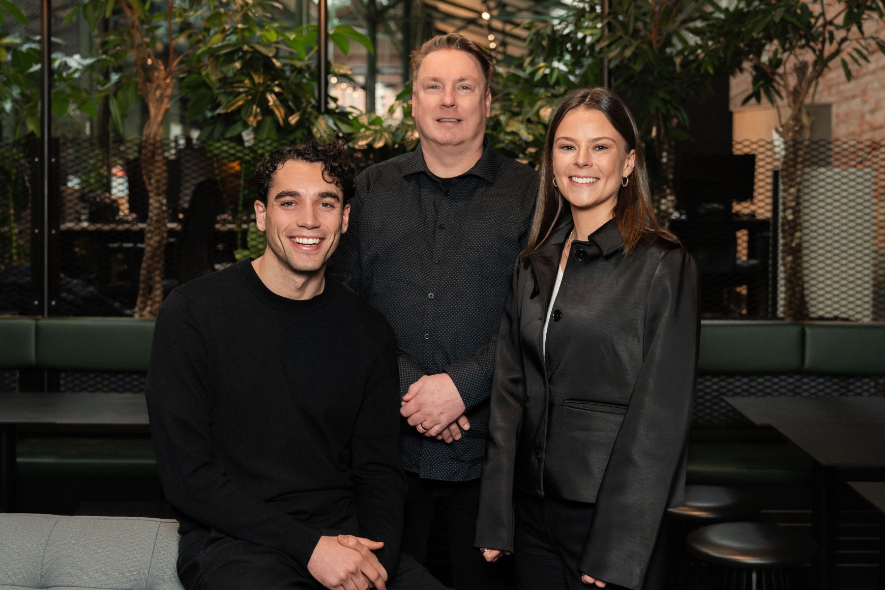 Agterias grundarteam: vd Martin Blomberg, CTO Tommi Remonen och COO Maia Lidbeck