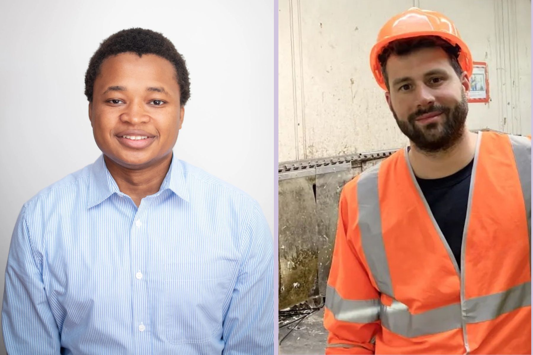 Surakat Kudehinbu, Green Angel Ventures, and Arthur Goujon, CEO at Sorted Technologies. Press photos.