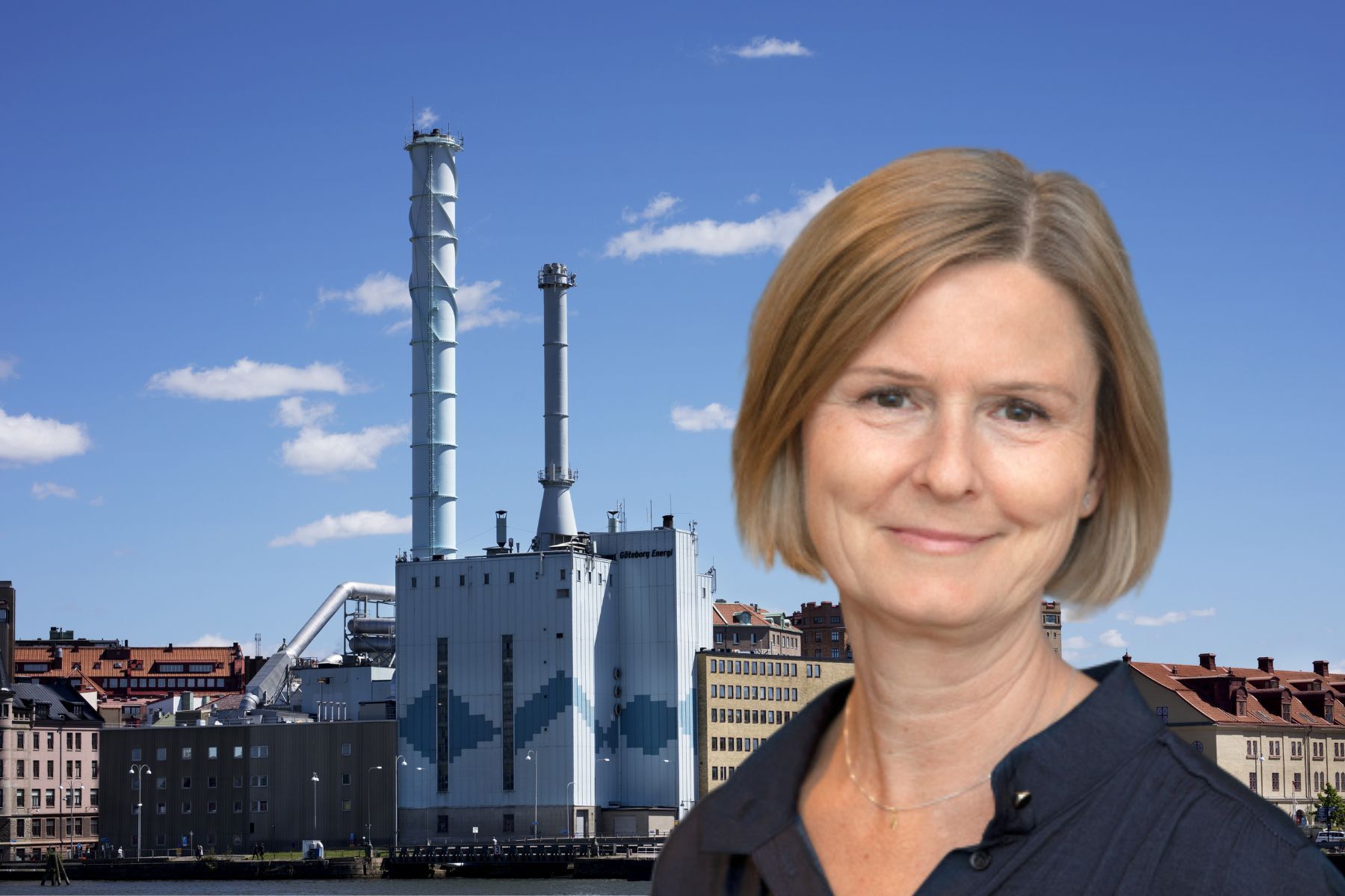 Anna Svernlöv på Göteborg Energi. Foto: Pressbilder (montage).