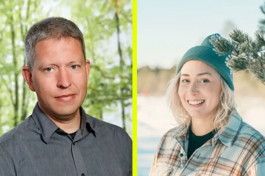 Per Edström, Bioinnovation och Erica Almgren Stenberg, Vallakokerskan. Foto: Bioinnovation.