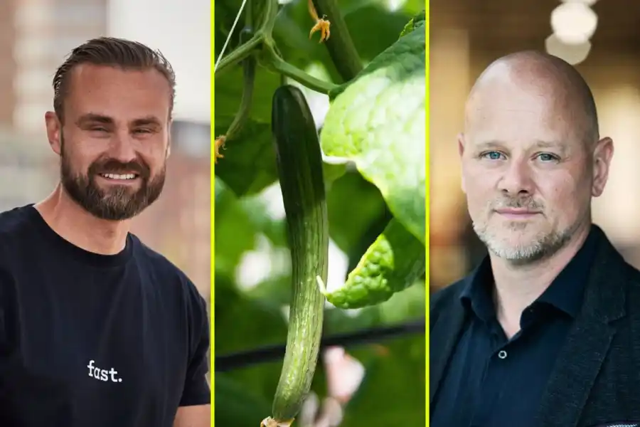 David von Laskowski, vd för Greenfood och Erik Jonuks, vd för Agtira. Foto: pressbilder.
