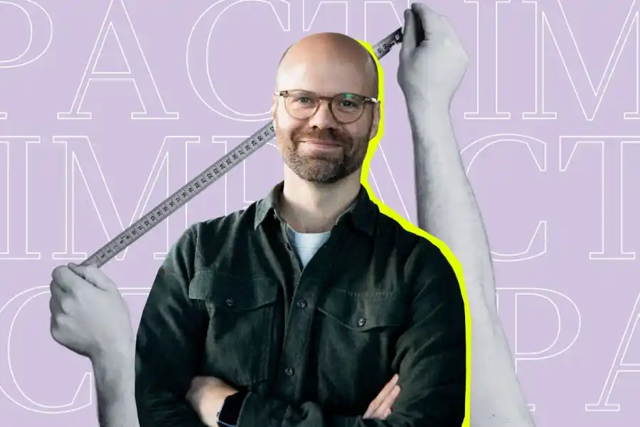 Jens Bäckbom, entreprenör med bolaget Pareto . Foto: privat. Grafik av Impact Loop.