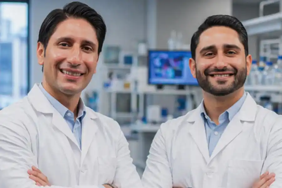 Grundarna Max och Allen Mohammadi på Grale. Foto: Pressbild.