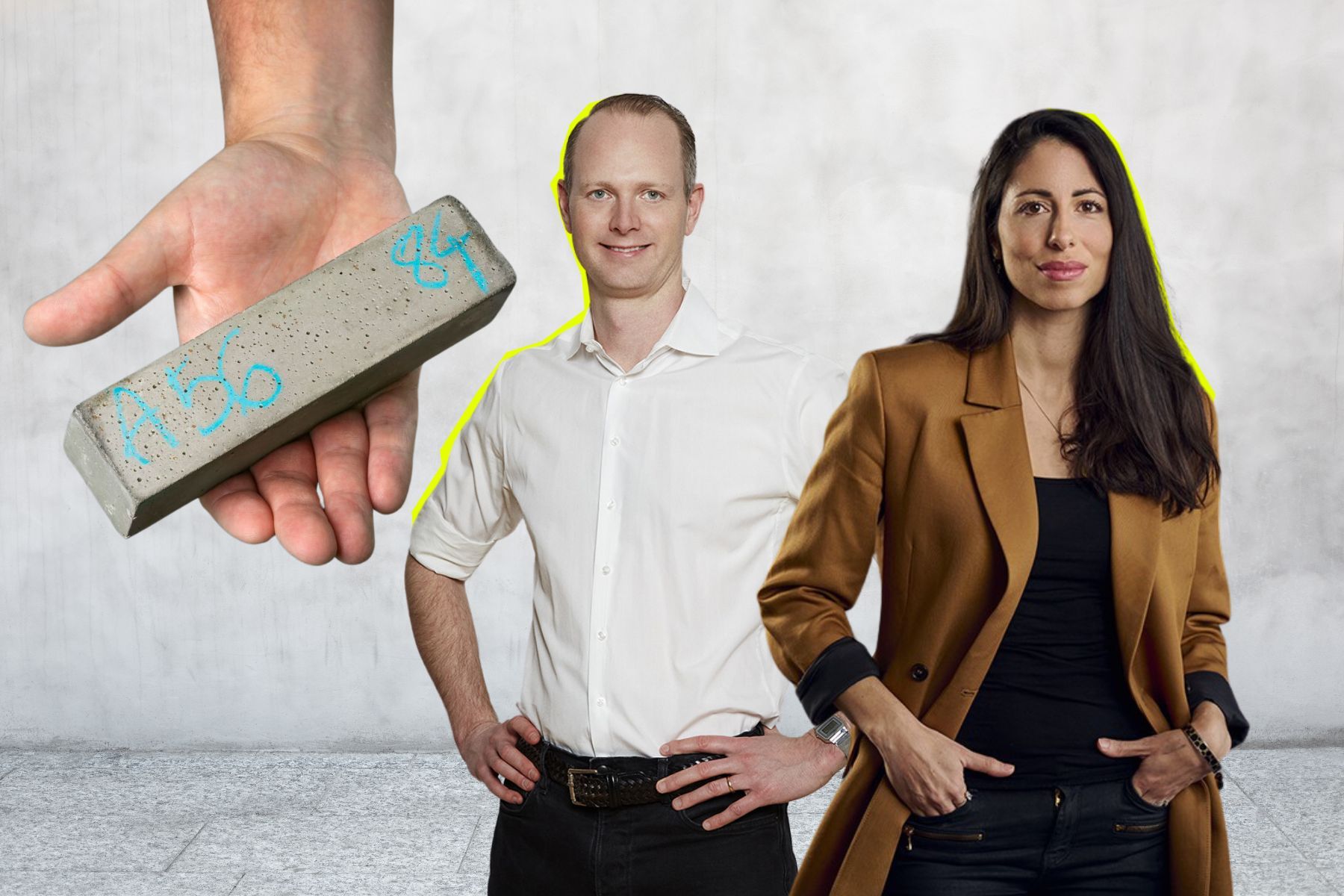 Oscar Hållén, vd på Cemvision och Susanne Najafi, investerare och grundare av Backing Minds. Foto: Cemvision och Mikael Sjöberg.