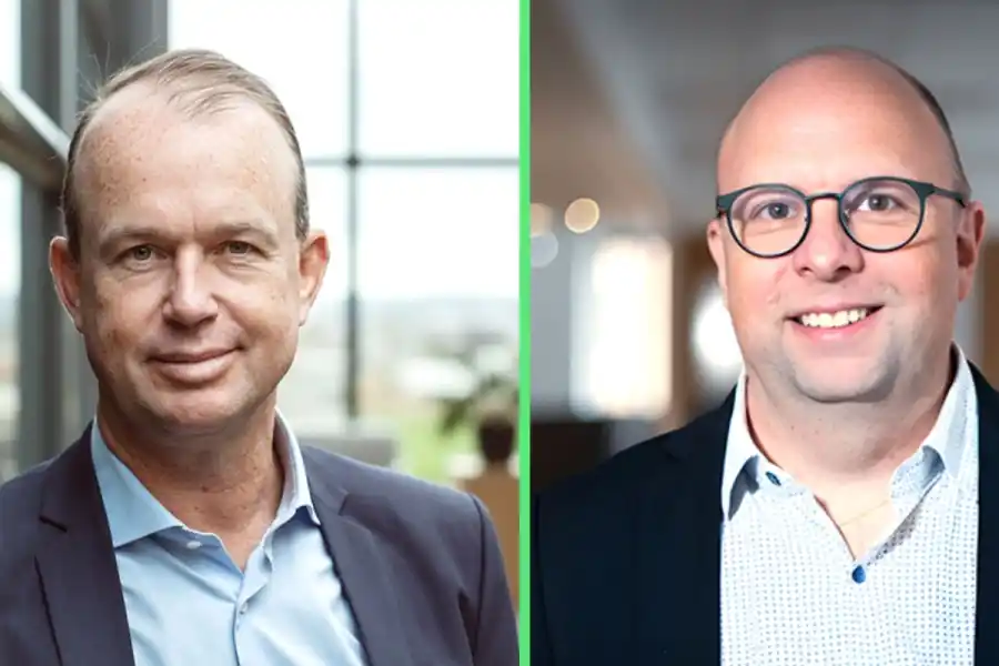 Vialumina grundare Pontus Frohde och Patrik Lindgren. Foto: Pressbilder.