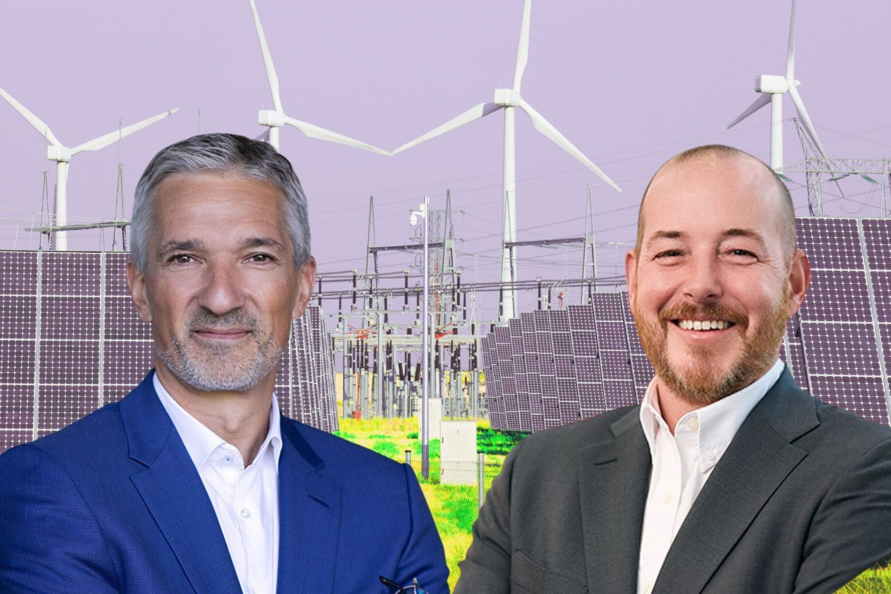 Christoph Frei, partner and head of energy at Emerald (left) and Jeff Wiltrout, VP corporate strategy, Cummins. Press photos/Impact Loop design