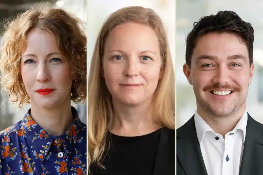 Evelina Enochsson, Désirée Moberg och Filip Roos. Foto: SGBC.