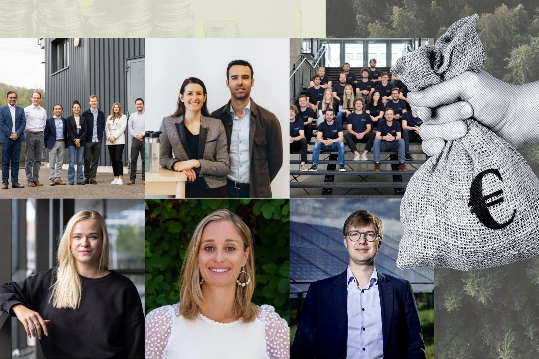 Some of the founders behind the firms in the latest funding rounds. Photos: supplied.