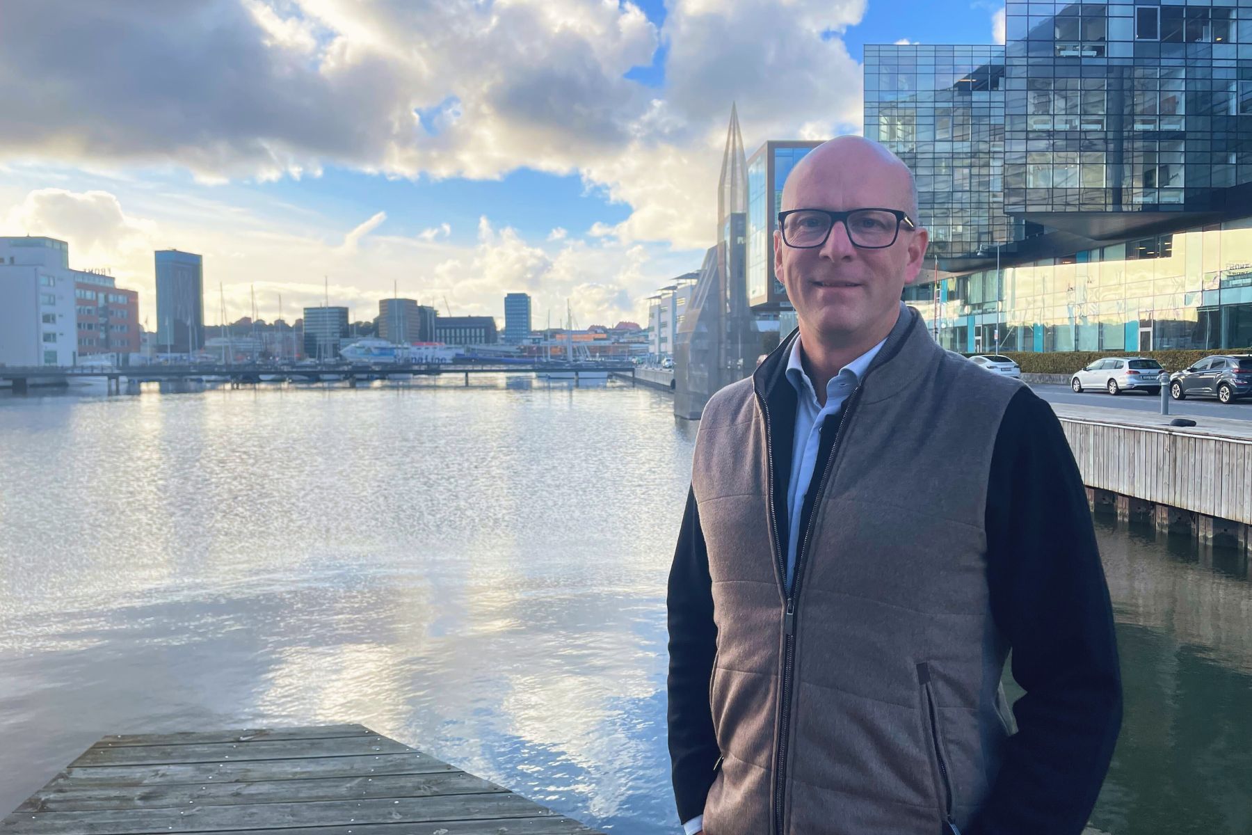 Pontus Ottosson, vd för Chalmers Ventures, på Lindholmen i Göteborg. Foto: Johann Bernövall.