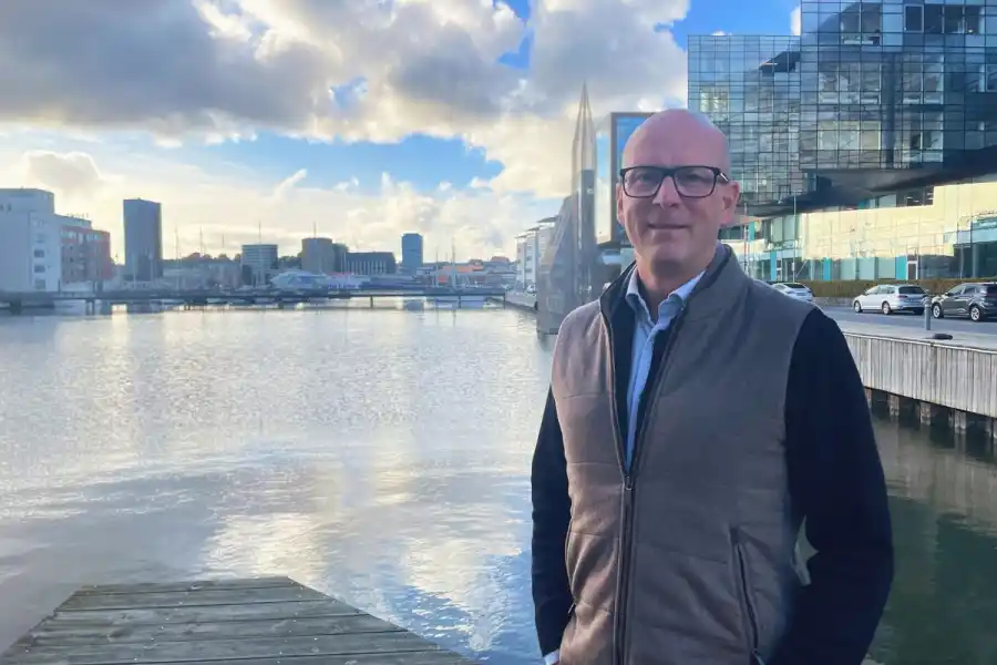 Pontus Ottosson, vd för Chalmers Ventures, på Lindholmen i Göteborg. Foto: Johann Bernövall.