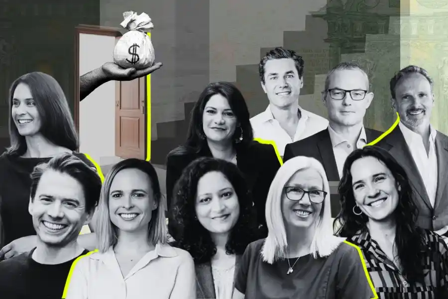 A selection of investors from the impact funds and LPs featured in the deep dive. Photos: press images and graphics by Impact Loop.