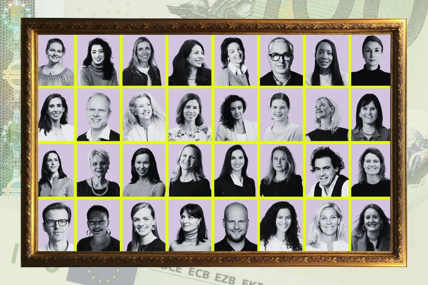 Some of the VC partners in Impact Loop's deepdive on gender equality. Photos: press, graphics by Diana Demin (Impact Loop VC).