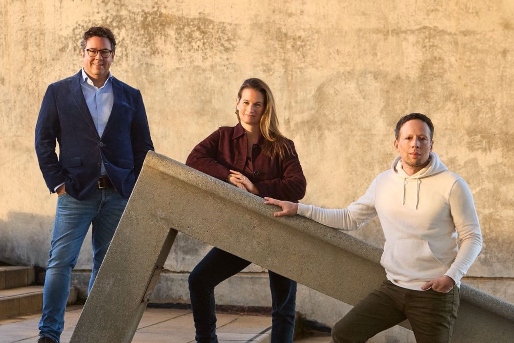 Sebastian Peck, Talia Rafaeli and Andreas Winter-Extra, Kompas VC. Photo: press image.