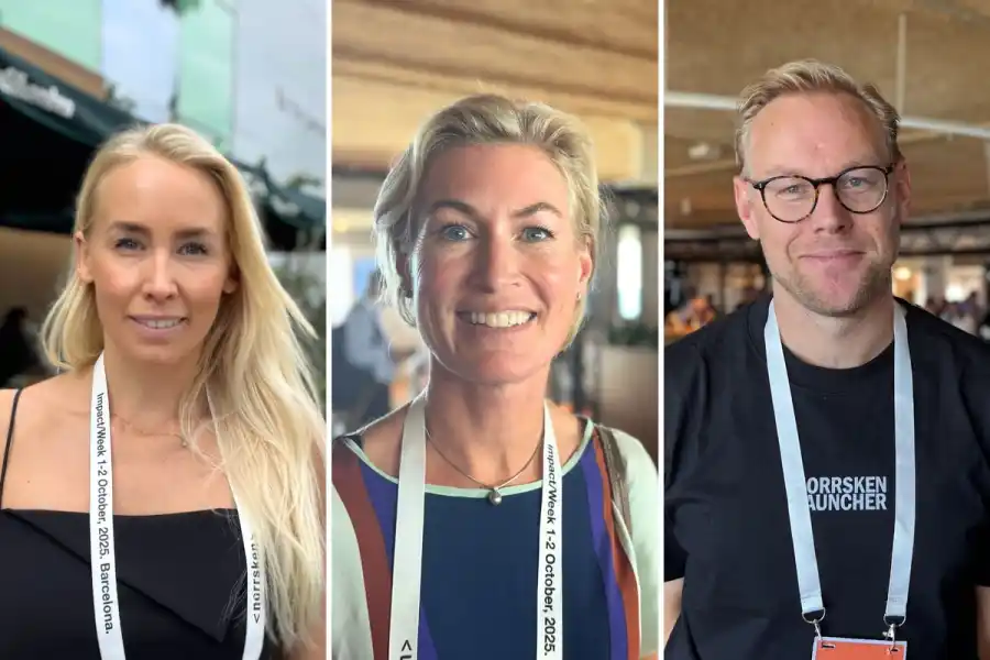 Catharina Schröder, Spintop Ventures, Anna Ljungdahl, Industrifonden and Erik Engellau, Norrsken Launcher. Photo: Impact Loop.