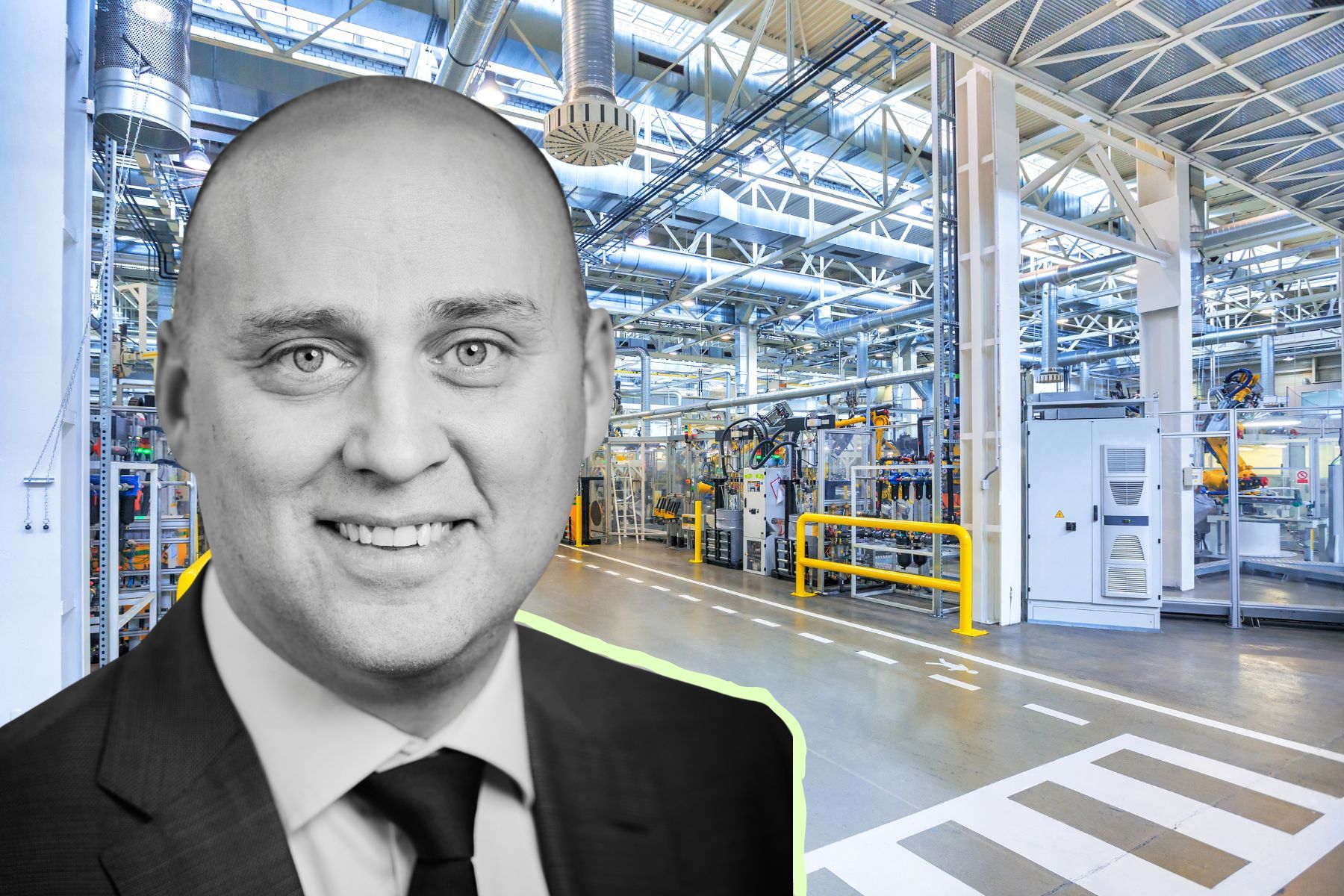 James Ahrgren, koncernchef AQ Group. Foto: pressbild / Canva (kollage)