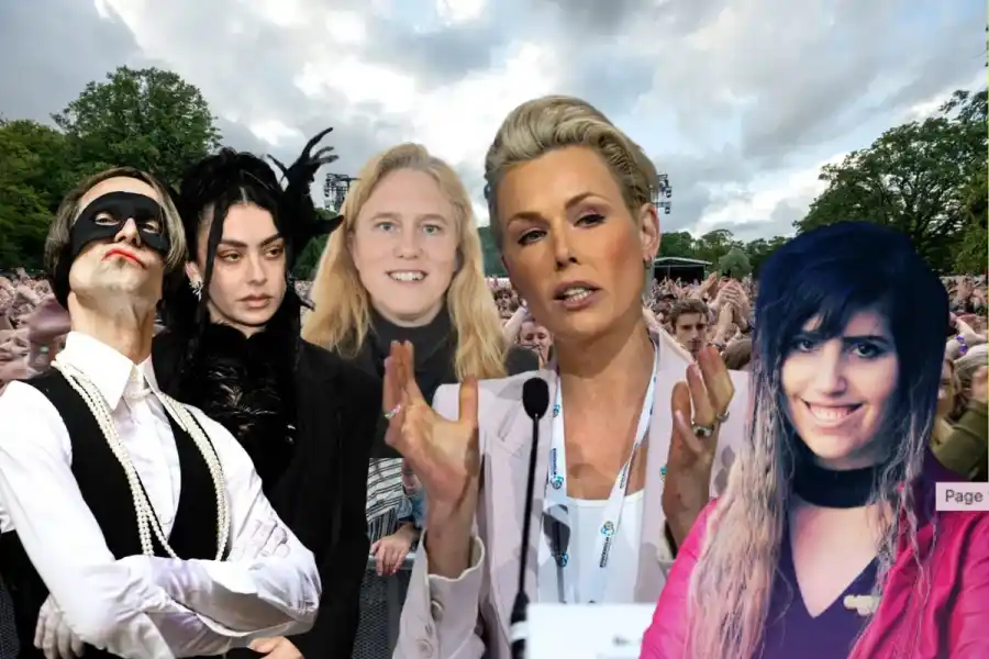 Thomas Öberg, Charli XCX, Line Gordon, Gunhild Stordalen, Louise Lindén. Foto: Björn Larsson/TT, Pontus Lundahl/TT, Fredrik Persson/TT, Pressbilder. Montage: Impact Loop.