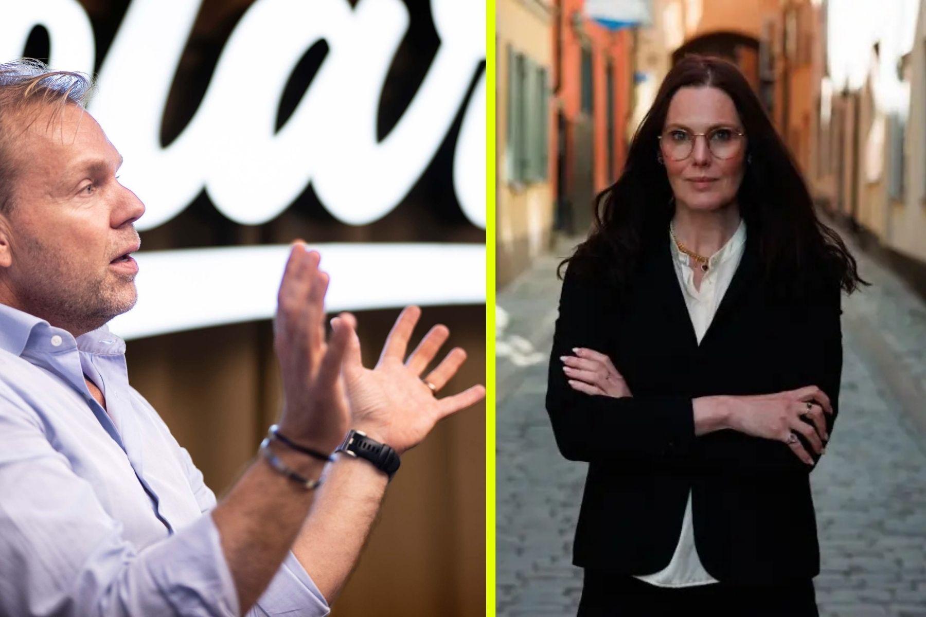 Stefan Jansson, grundare av Polarium, och Ulrika Tornerefelt, grundare och vd av Stella Futura. Foto: Pressbilder.