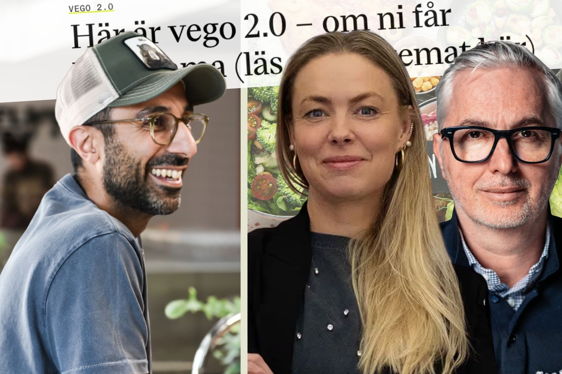 Sorosh Tavakoli (Stockeld Dreamery), Louise Heiberg (Nordic Foodtech), Christophe Maire (Foodlabs). Foto: Pressbilder (montage).