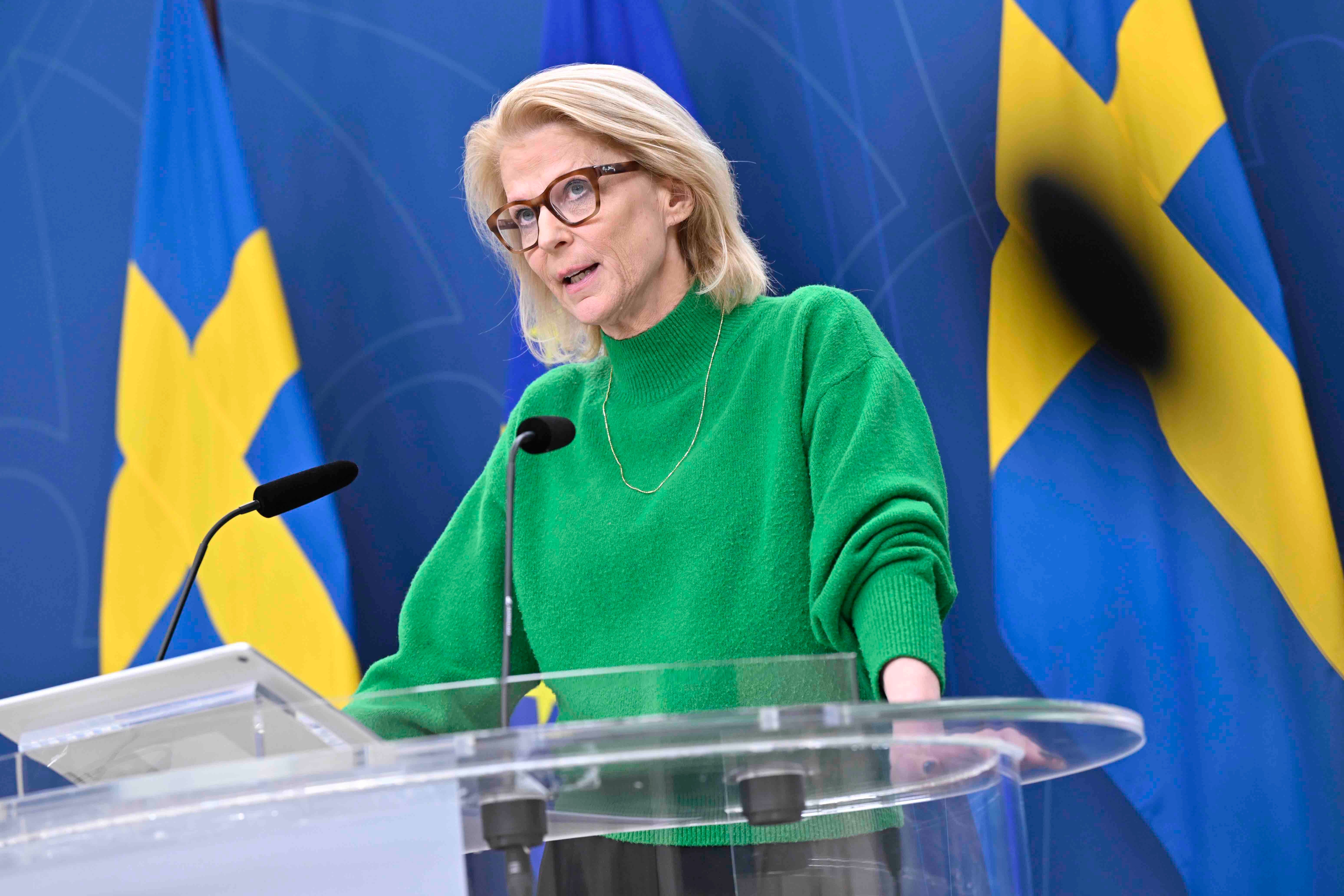 Finansminister Elisabeth Svantesson (M). Foto: Henrik Montgomery/TT