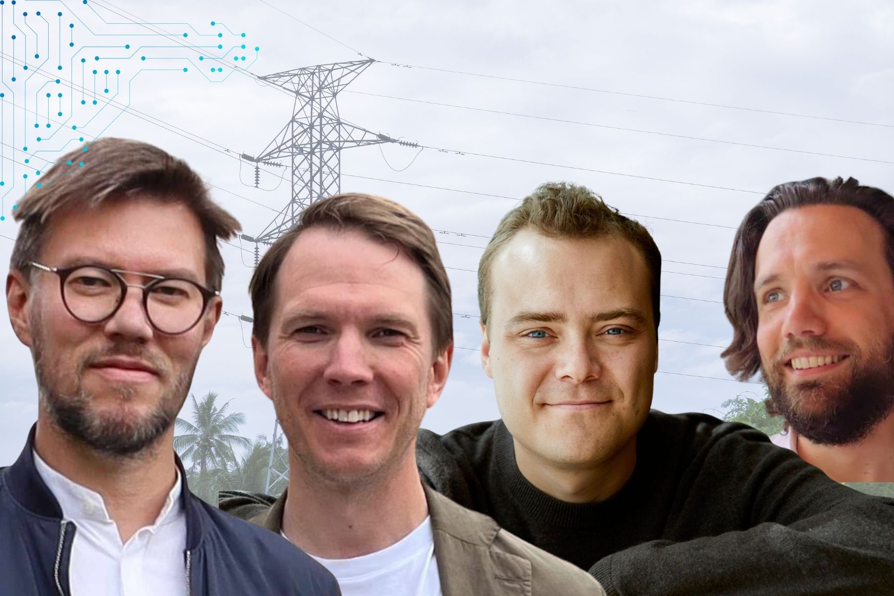 Tor Espen Steinvik, Axel Holmbeg, John Diklev och Johan Frisell. Foto: Pressbilder (montageI).