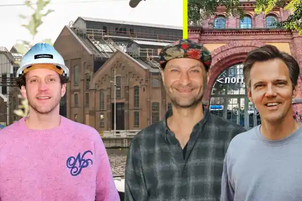 Thijs van der Burgt, CEO of Norrksen House Amsterdam (left) with Norrsken Evolve's Alex Bakir (centre) and Sjoerd Stevens. Press photos/Impact Loop design