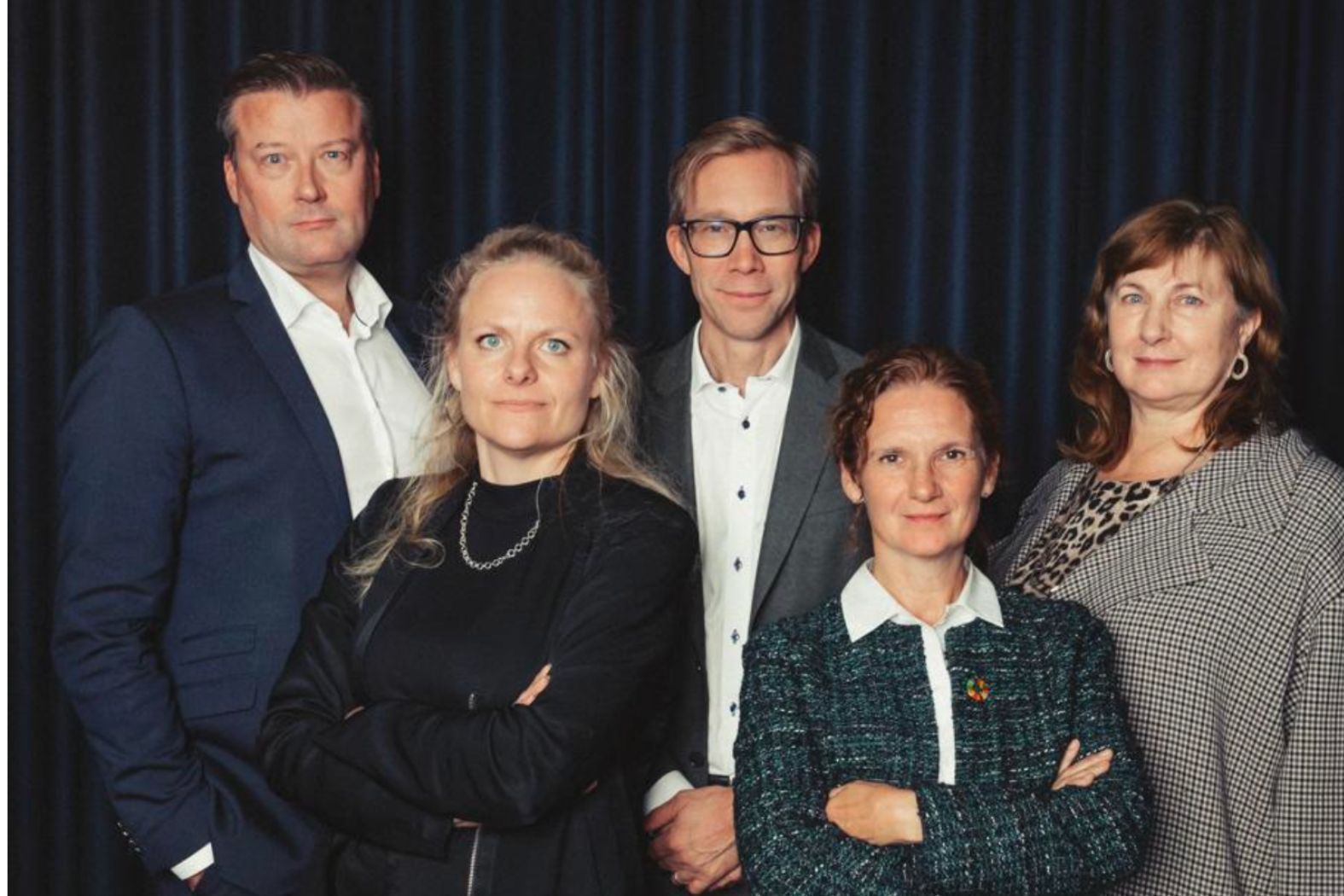 De som bestämmer. Startup 4 Climate-juryn består av Johan Lindehag, Stefan Krook, Johanna Mossberg, Lina Bertling Tjernberg, Jane Walerud. På bilden saknas Sara Kappelmark.