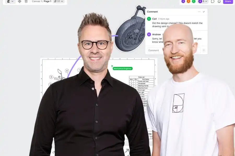 Johnny Bigert och Hugo Nordell. Foto: pressbilder.