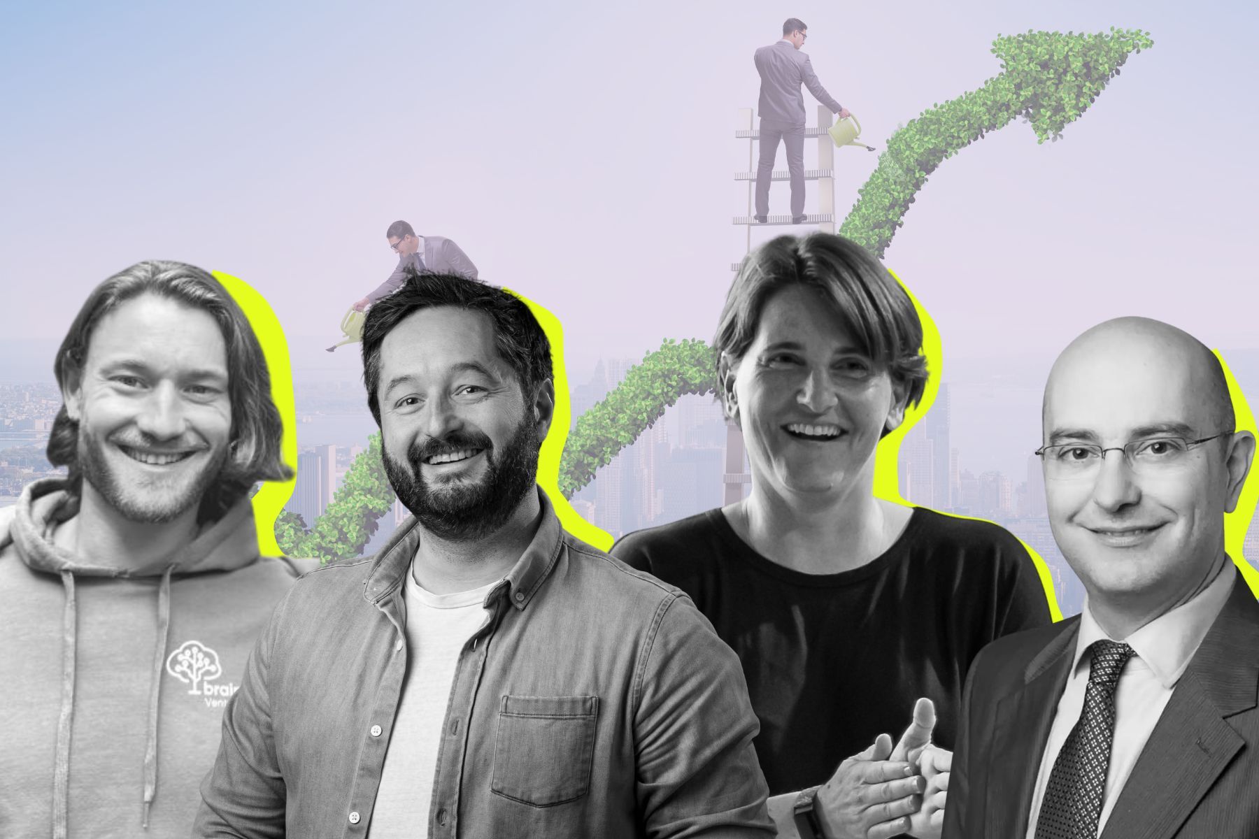 From left: Thomas Gmeiner (Brainforest), Benjamin Tincq (Marble), Dr Nicky Dee (Carbon13) and Luca Zerbini (Una Terra). Press photos/Impact Loop design