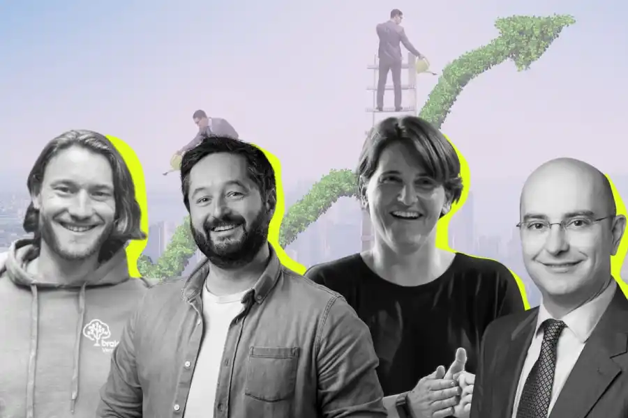 From left: Thomas Gmeiner (Brainforest), Benjamin Tincq (Marble), Dr Nicky Dee (Carbon13) and Luca Zerbini (Una Terra). Press photos/Impact Loop design