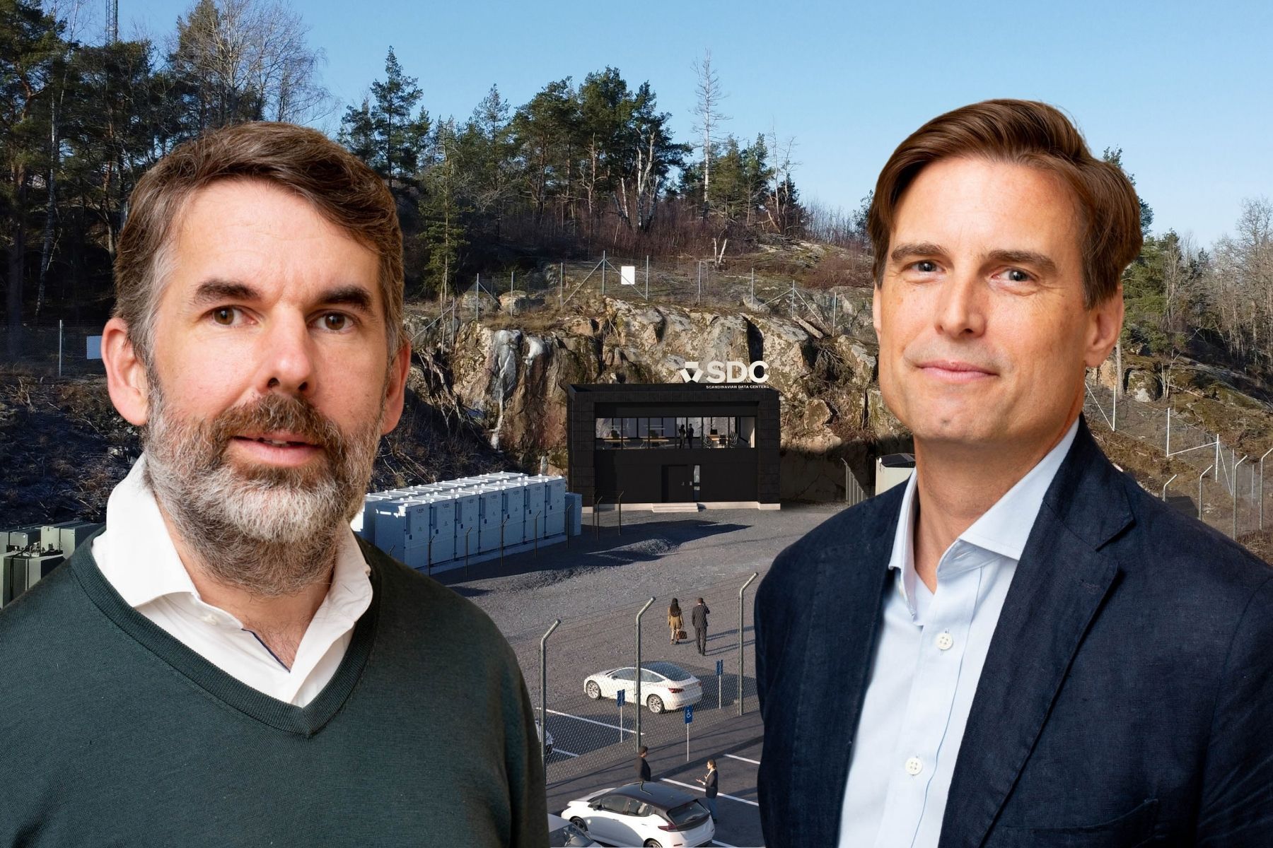 Scandinavian Data Centers. Från vänster: Simon Angeldorff, co-vd & innovationschef och Svante Horn, medgrundare & vd
