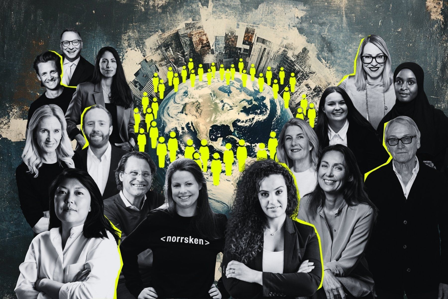 Några av investerarna som är med i vår genomgång. Grafik: Diana Demin, foto: pressbilder.