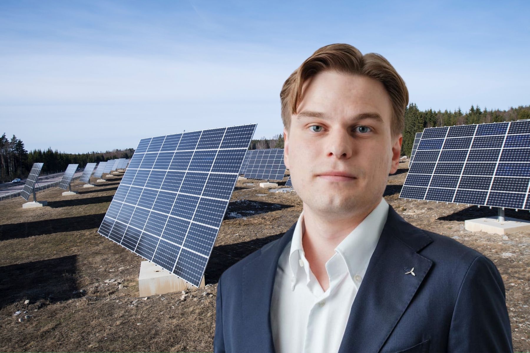 Anton Johansson, Green Power Sweden. Foto: Pressbild/TT. Montage.