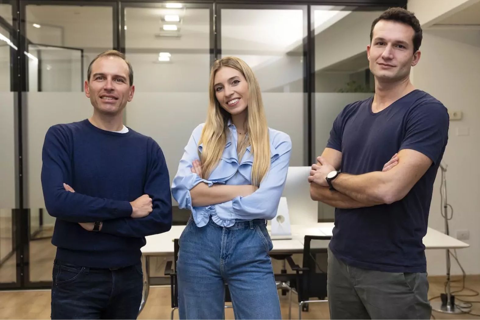 360 Capital team members Cesare Maifredi (left), Giulia Galbiati and Alessandro Zaccaria. Press photo