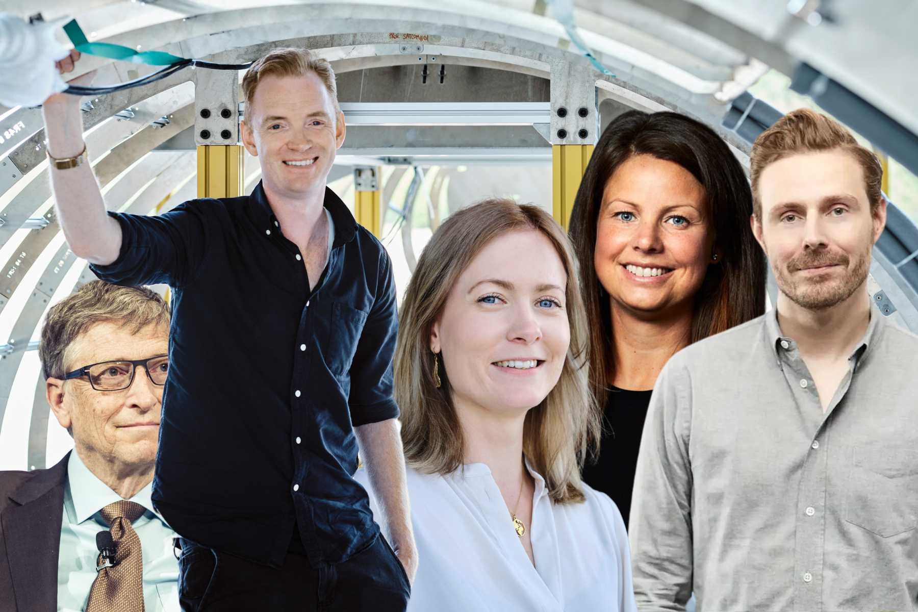 Bill Gates (foto TT), Anders Forslund, Klara Forslund, Tove Larsson och Ted Persson (foto: pressbilder).