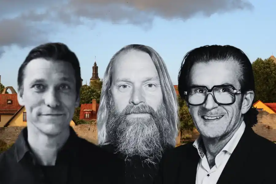 Christian Engene och Jakob Hejdenberg, medgrundare av Scopes och Patrik Kinnbom på Almi Invest. Foto: Pressbilder.