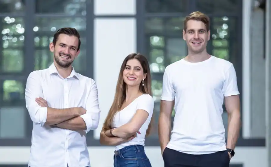 Paul Sabarny (CTO), Lilian Schwich (CEO) and Gideon Schwich (COO). Photo: Cylib