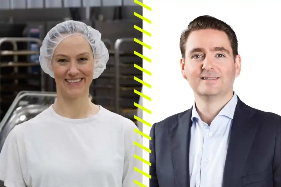 Bärtas grundare Pia Qvarnström och nya ordföranden Christian Gylche. Pressfoton.