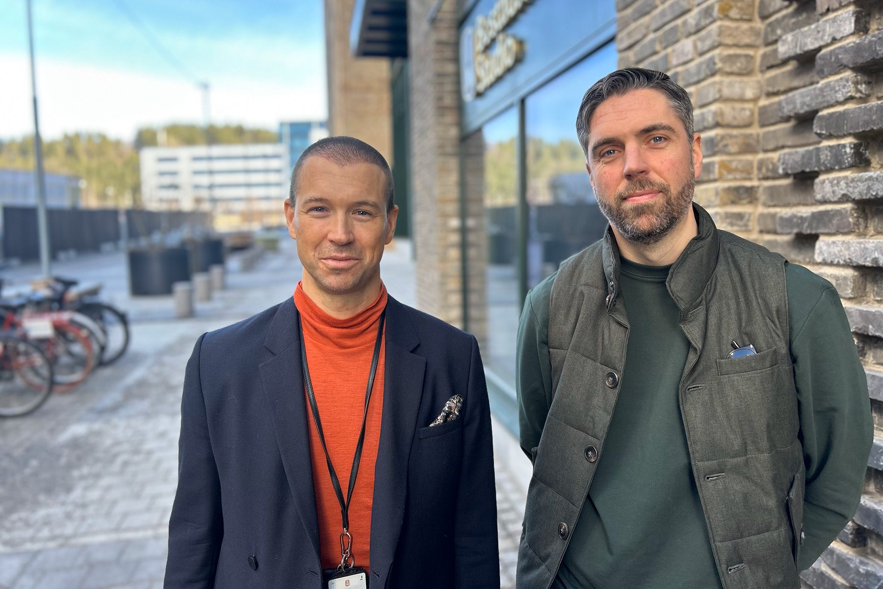 Johan Wiksell och Torbjörn, ansvariga för JM:s CVC-initiativ. Foto: Christian von Essen