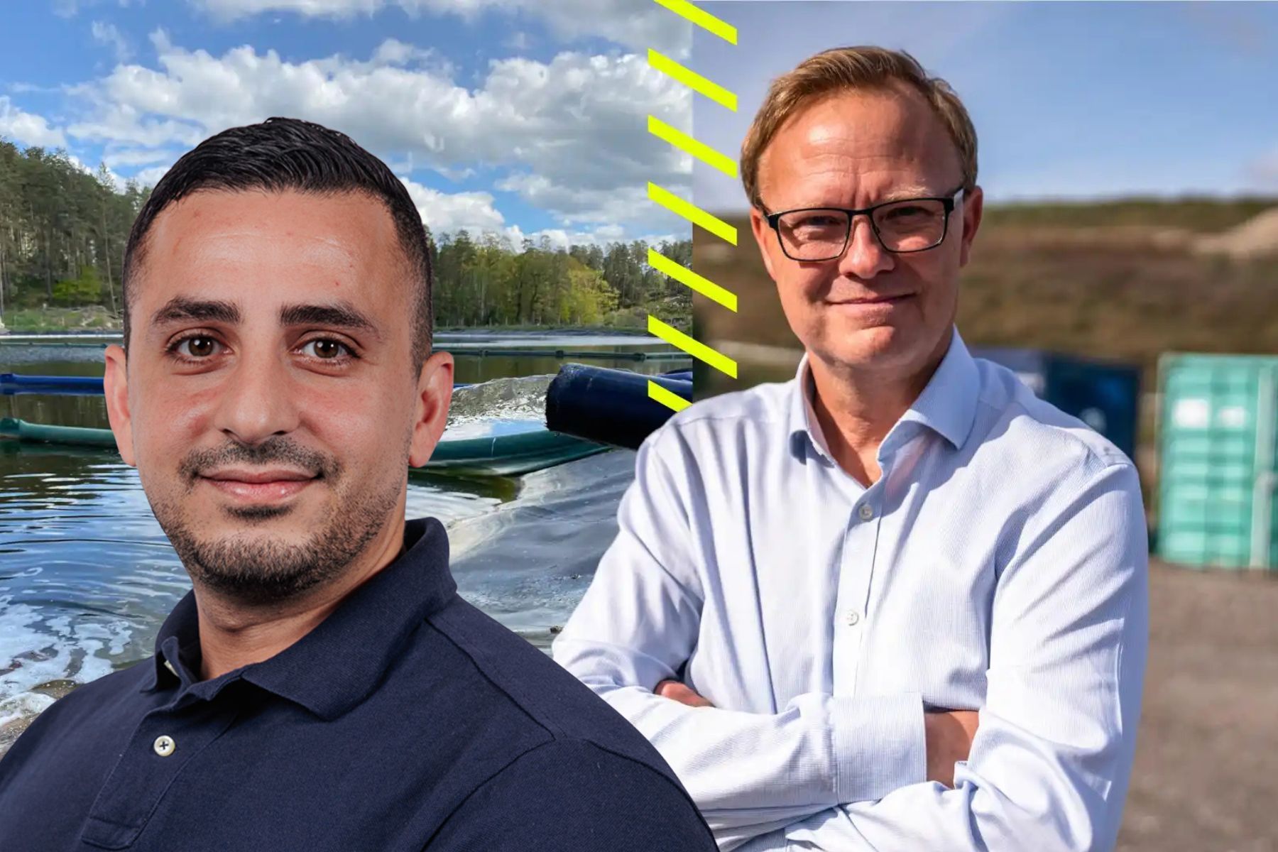 Ahmed Chahabat och Johan Seijmer. Foto: pressbilder.