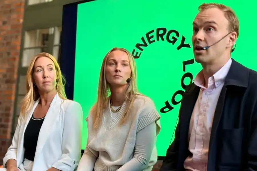 Jessica Sparrfeldt, Sara Hjortmar och Joakim Svahn. Foto: Energy Loop.