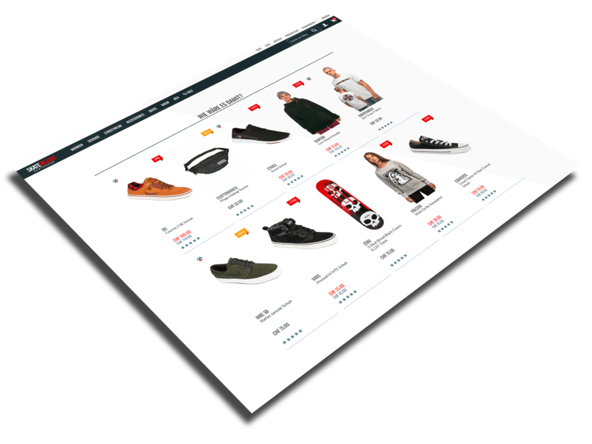 Die Produktseite eines Onlineshops