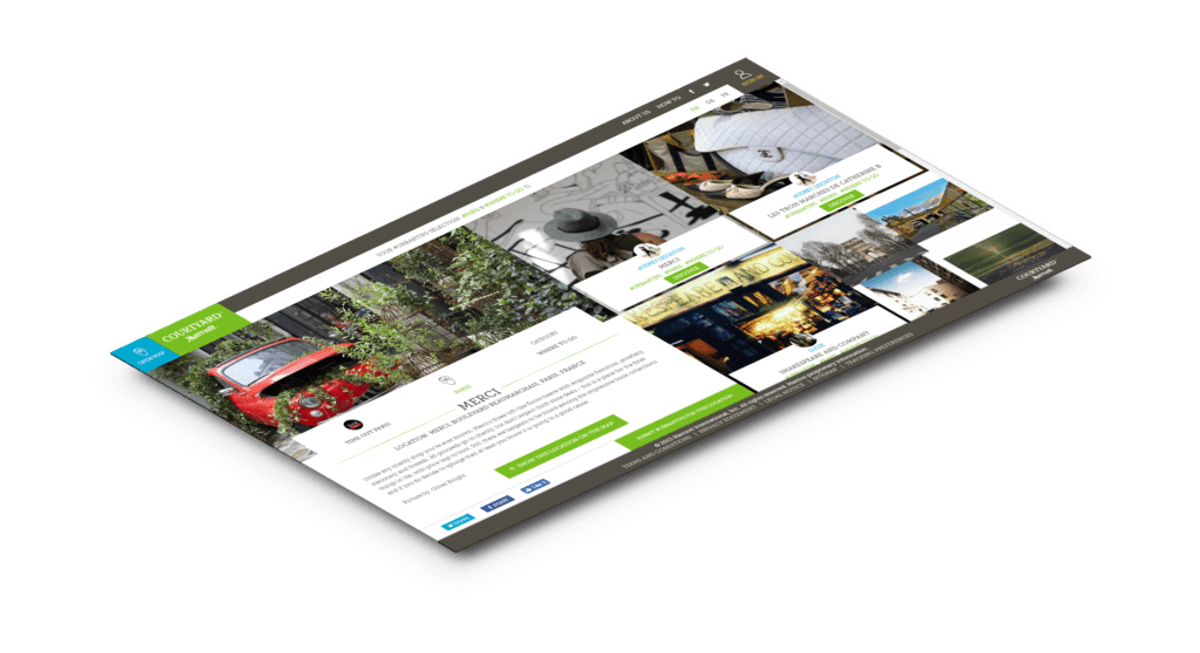 Die Startseite eines Blogs